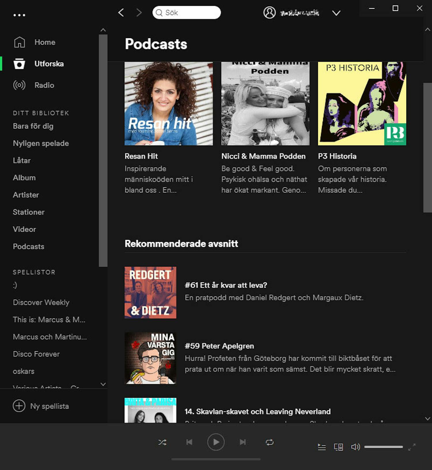 De bästa apparna för poddradio - Spotify i en PC